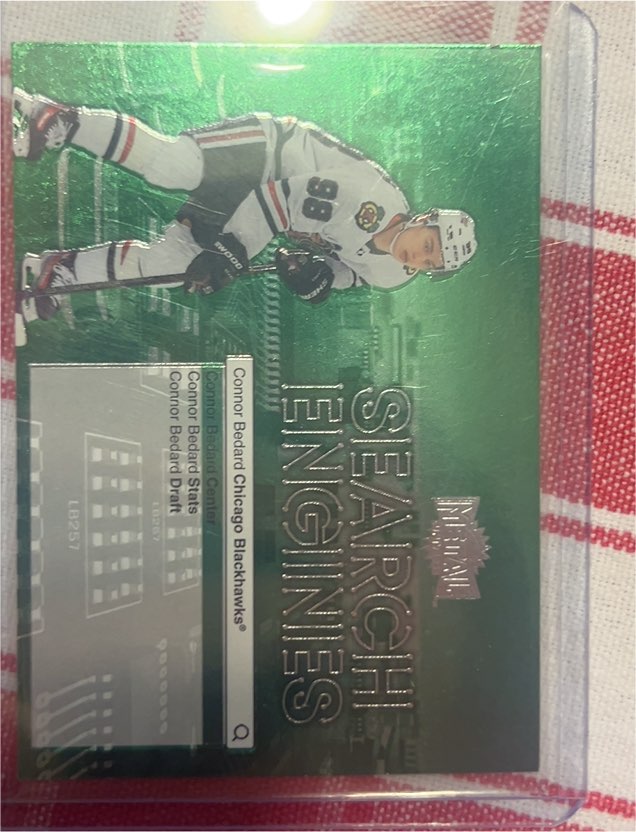 2024-25 SkyBox Metal Universe #ST-9 Connor Bedard Search Engines — front