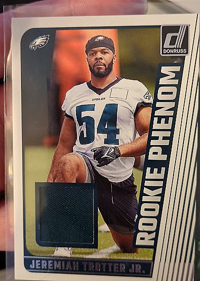 2024 Donruss #RPJ-JTJ Jeremiah Trotter Jr. Rookie Phenom Jersey Patch — front