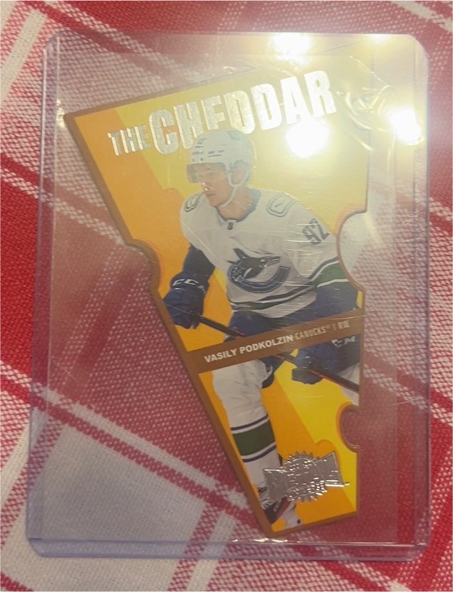 2021-22 SkyBox Metal Universe The Cheddar #TC-24 Vasily Podkolzin — front