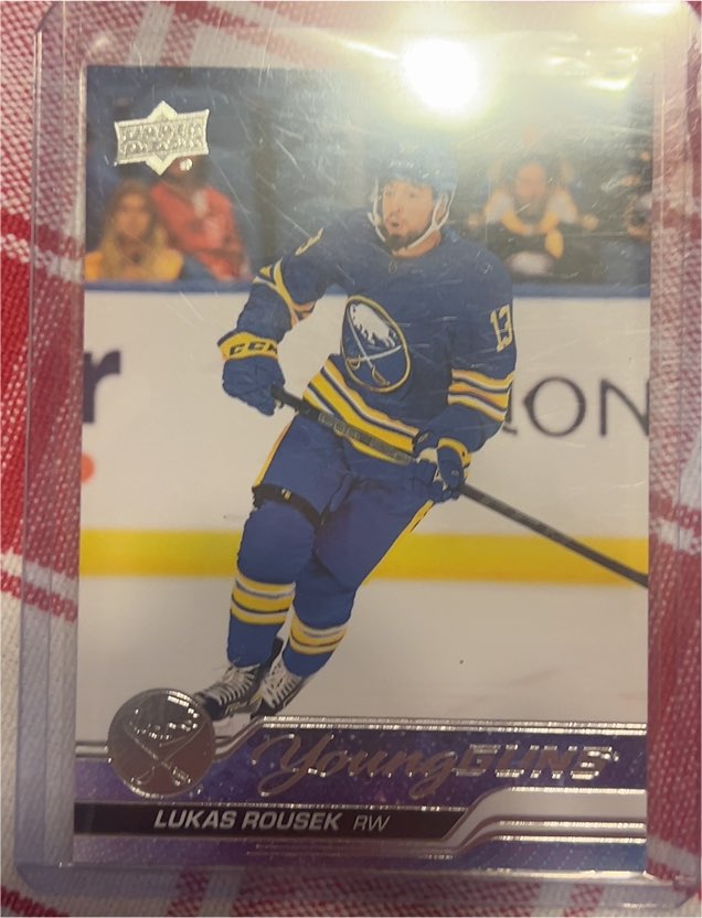 2023-24 Upper Deck Series 1 Young Guns #233 Lukas Rousek — front