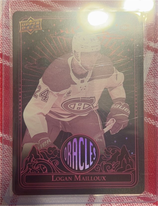 2024-25 Upper Deck Extended Oracles #O-46 Logan Mailloux — front