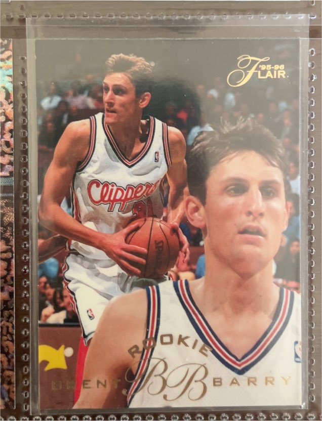 1995-96 Fleer Flair #16 Brent Barry Rookie — front