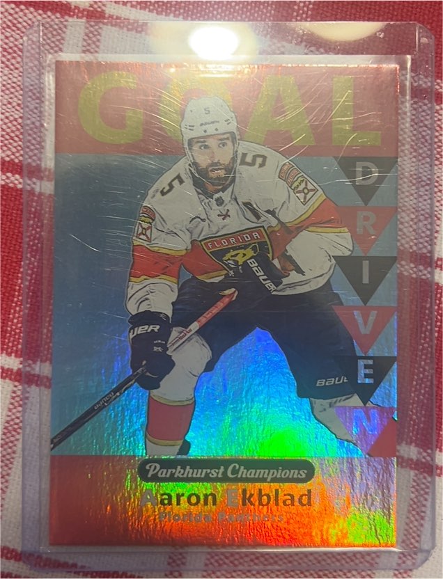 2023-24 Upper Deck Parkhurst Champions Goal Driven #GD-20 Aaron Ekblad — front