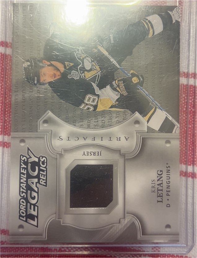 2019-20 Upper Deck Artifacts Lord Stanley's Legacy Relics #LSLR-KL Kris Letang — front