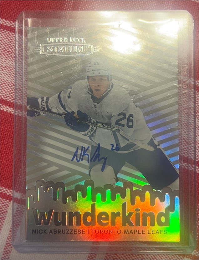 2022-23 Upper Deck Stature #W-25 Nick Abruzzese — front