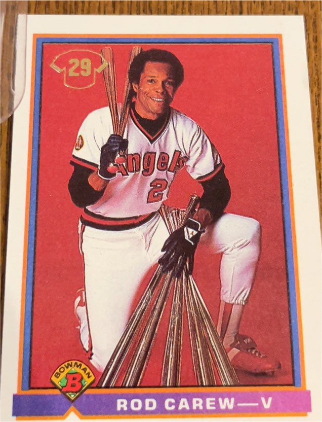 1991 Bowman #5 Rod Carew — front