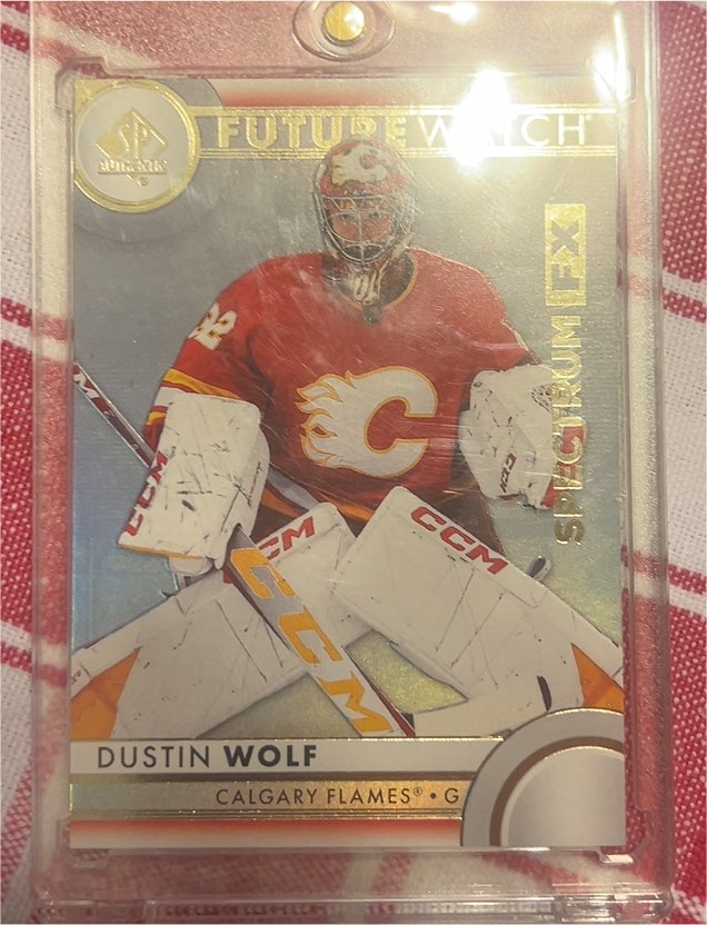 2023-24 SP Authentic Future Watch Spectrum FX #S-81 Dustin Wolf — front