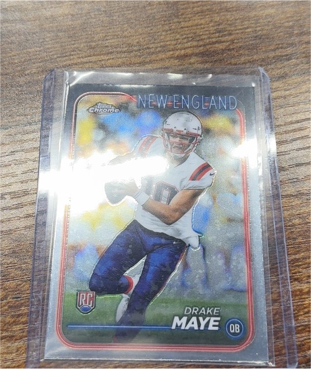 2024 Topps Chrome #203 Drake Maye — front
