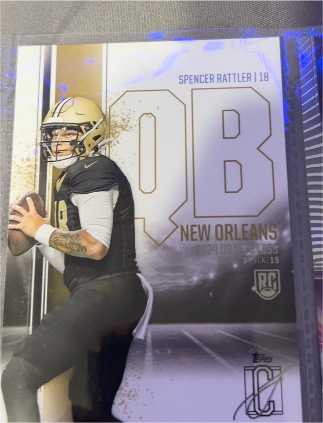 2024 Topps Signature Class #154 Spencer Rattler Rookie RC — front