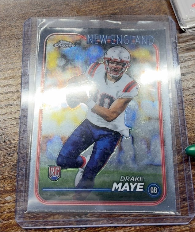 2024 Topps Chrome #203 Drake Maye — front