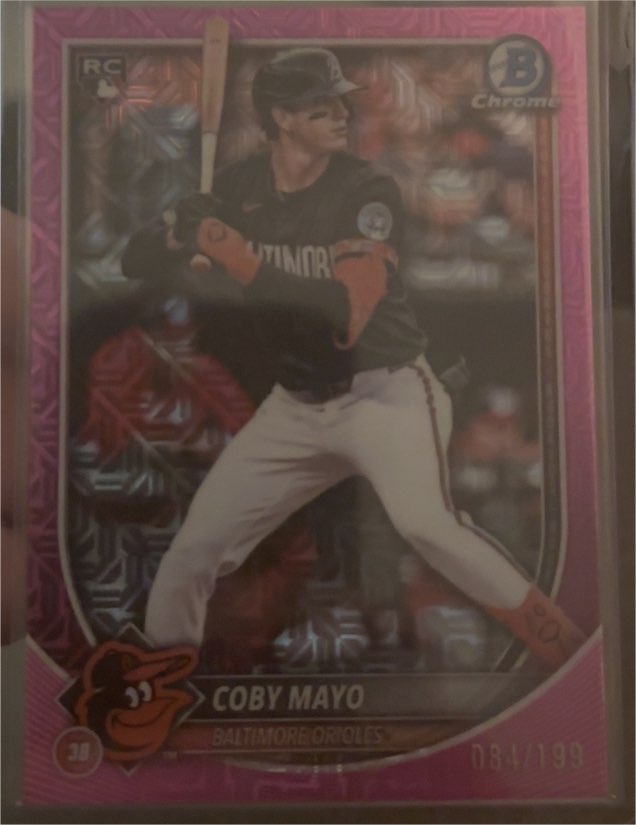 2025 Bowman Chrome Mojo Refractor #37 Coby Mayo — front
