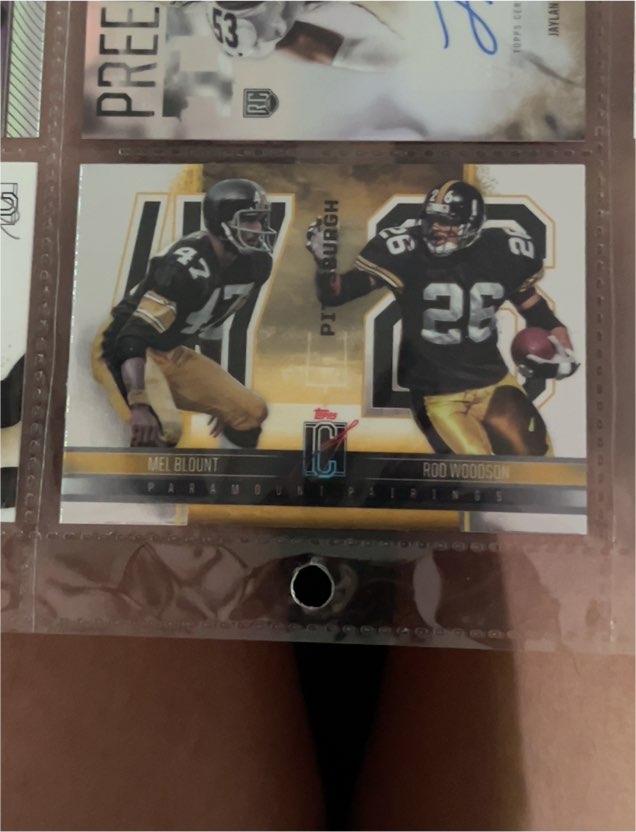 2024 Topps Signature Class #PP-19 Mel Blount Rod Woodson Paramount Pairings — front