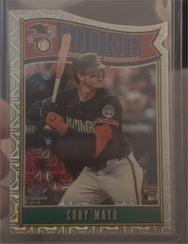 2025 Bowman Chrome #ROY-2 Coby Mayo — front