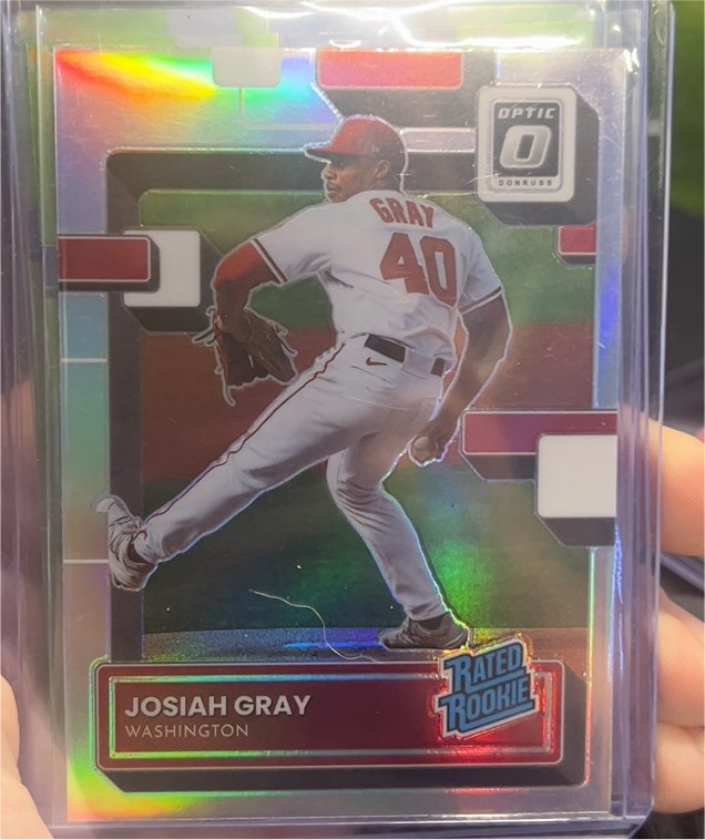 2022 Donruss Optic #42 Josiah Gray Rated Rookie — front