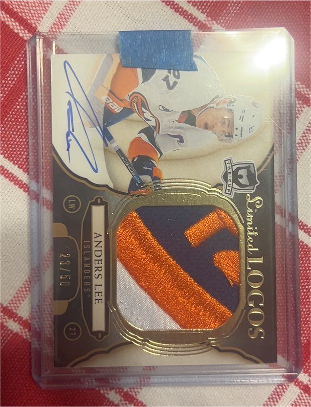 2018-19 Upper Deck The Cup Limited Logos #27 Anders Lee — front