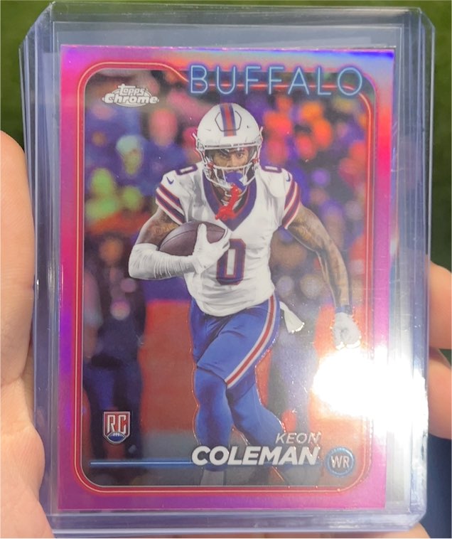 2024 Topps Chrome #209 Keon Coleman — front