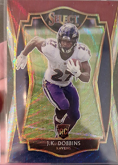 2020 Panini Select Tri Color Die Cut #152 J.K. Dobbins — front