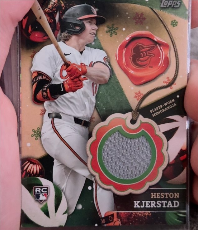 2024 Topps Holiday Relics #RC-HK Heston Kjerstad — front