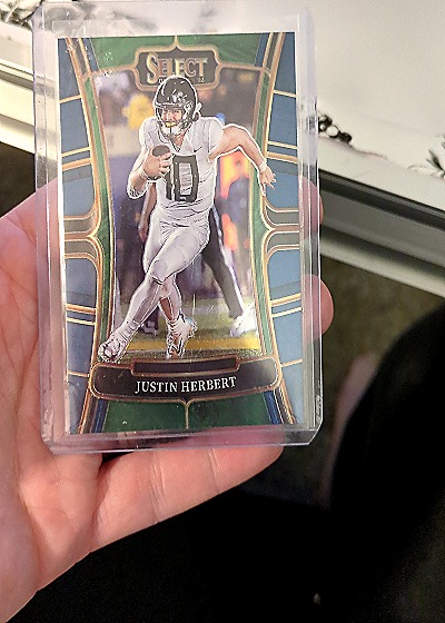 2023 Panini Select Draft Picks #34 Justin Herbert — front