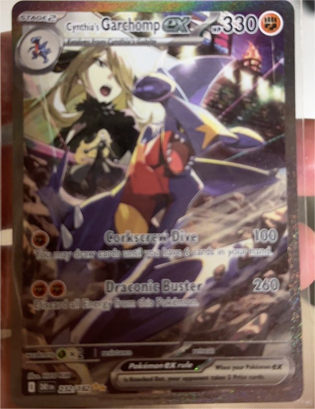 2023 Pokémon TCG Destined Rivals #232/182 Cynthia's Garchomp ex — front