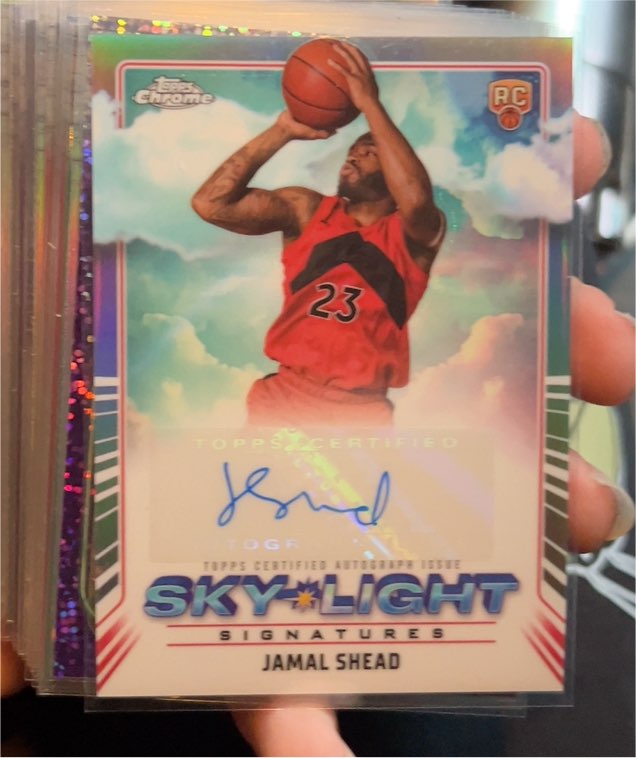 2024-25 Topps Chrome #Jamal Shead Sky-Light Signatures — front