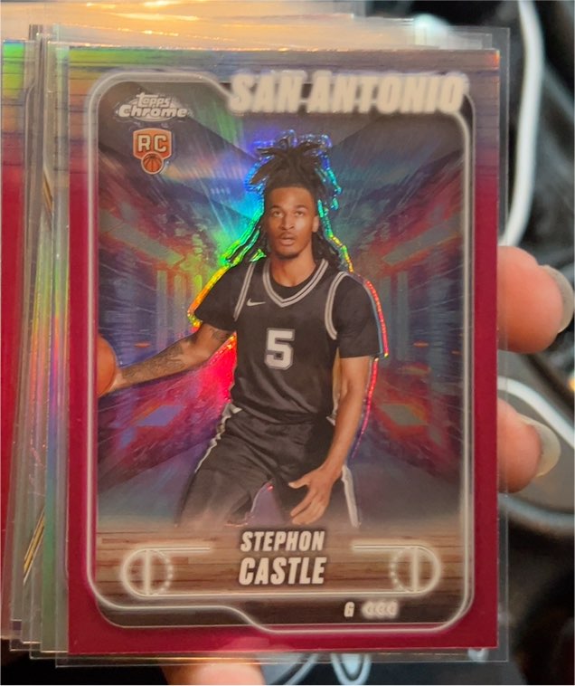 2024-25 Topps Chrome #122 Stephon Castle — front