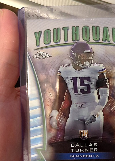 2024 Topps Chrome Youthquake #Y-6 Dallas Turner — front