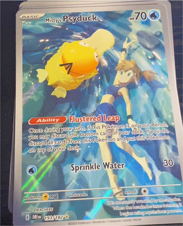 2025 Pokémon TCG Scarlet & Violet Destined Rivals #193 Misty's Psyduck — front