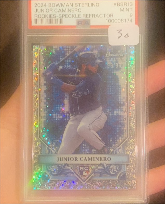 2024 Bowman Sterling #BSR13 Junior Caminero — front