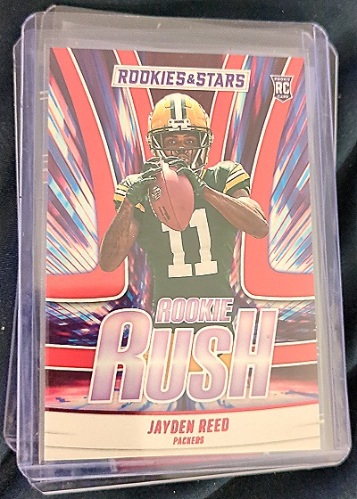 2023 Panini Rookies & Stars #RR-10 Jayden Reed Rookie Rush — front