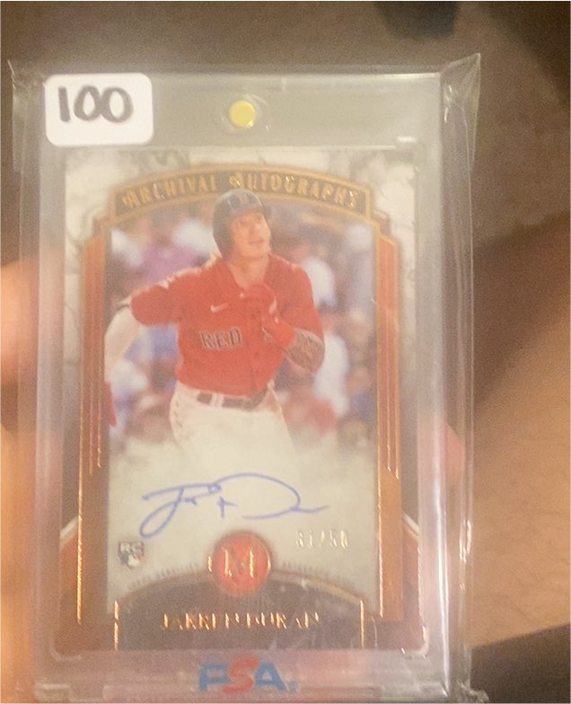 2022 Topps Museum Baseball Archival Autographs #Jarren Duran — front