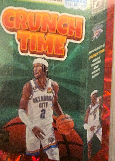 2023-24 Donruss #13 Shai Gilgeous-Alexander Crunch Time — front