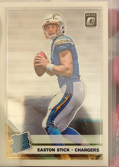 2019 Panini Donruss Optic Football Rated Rookies #189 Easton Stick — front