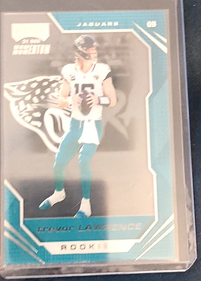 2021 Panini Chronicles Playoff Momentum #PMR-1 Trevor Lawrence — front
