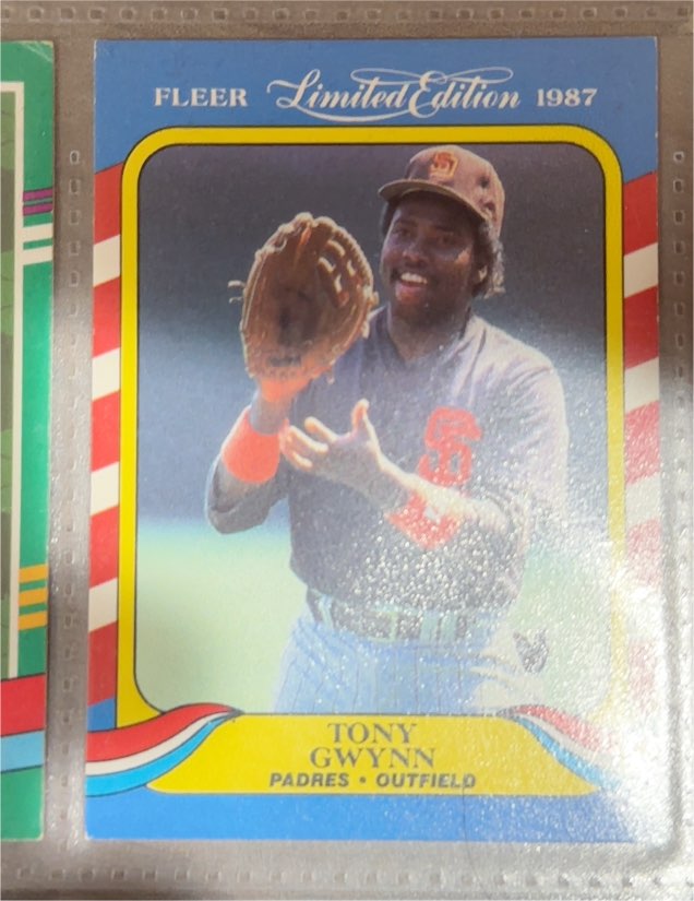 1987 Fleer Limited Edition #19 Tony Gwynn — front