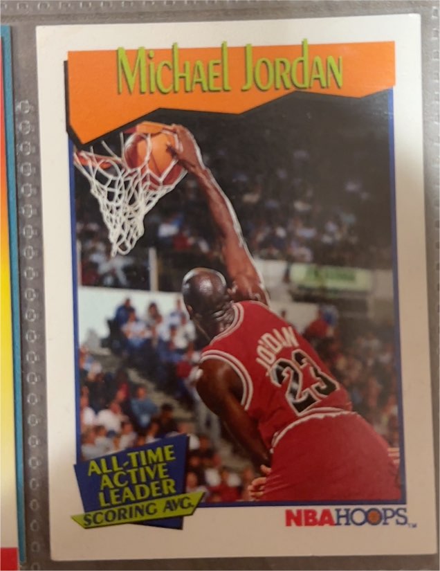 1991-92 NBA Hoops #536 Michael Jordan — front