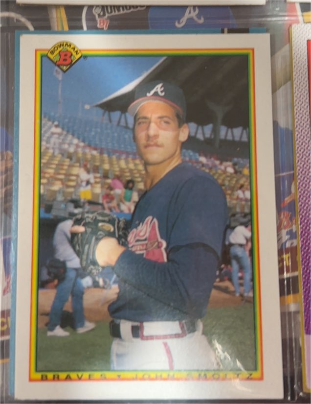 1990 Bowman #10 John Smoltz — front
