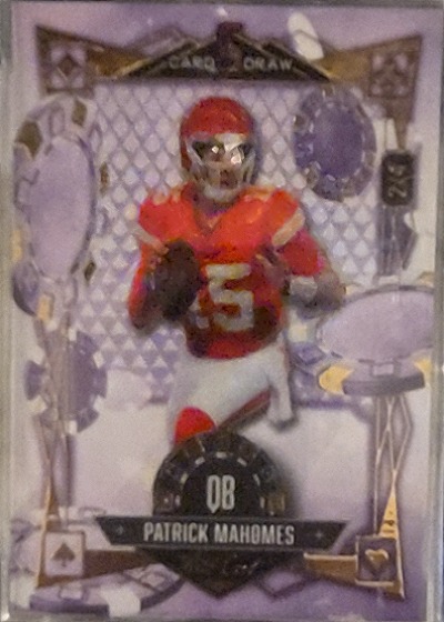 2023 Wild Card 5 Card Draw #08 Patrick Mahomes — front