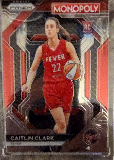 2024 Panini Prizm Monopoly WNBA #WNBA27 Caitlin Clark Rookie Fever — front