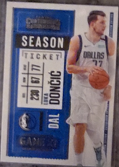 2020-21 Panini Contenders Season Ticket #85 Luka Dončić — front