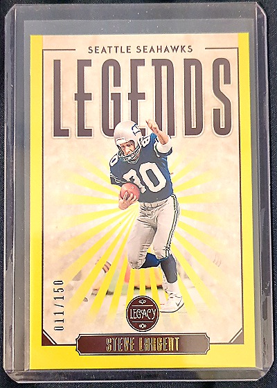 2020 Panini Legacy Yellow #125 Steve Largent — front