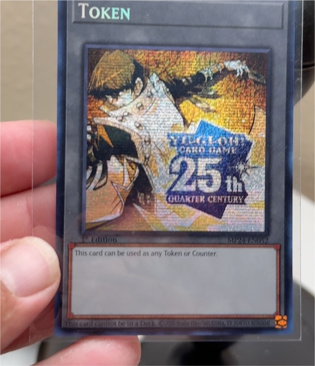 2023 Yu-Gi-Oh! MP24-EN052 Token Kaiba 25th Anniversary Prismatic Secret Rare — front