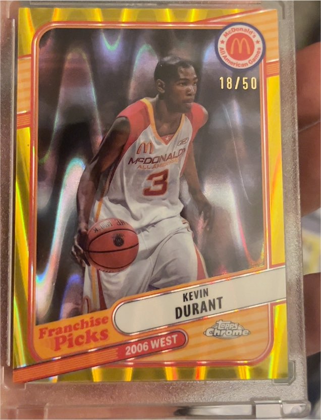 2024 Topps Chrome McDonald's All American Franchise Picks Kevin Durant — front
