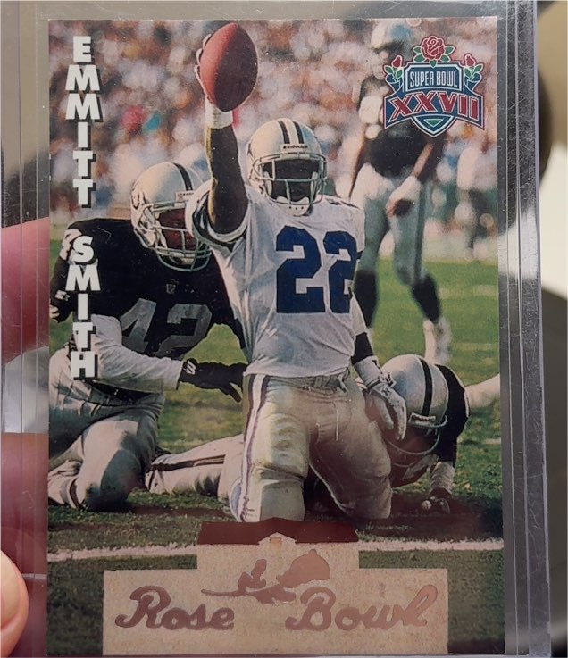 1993 Heads & Tails SB XXVII #SB19 Emmitt Smith — front