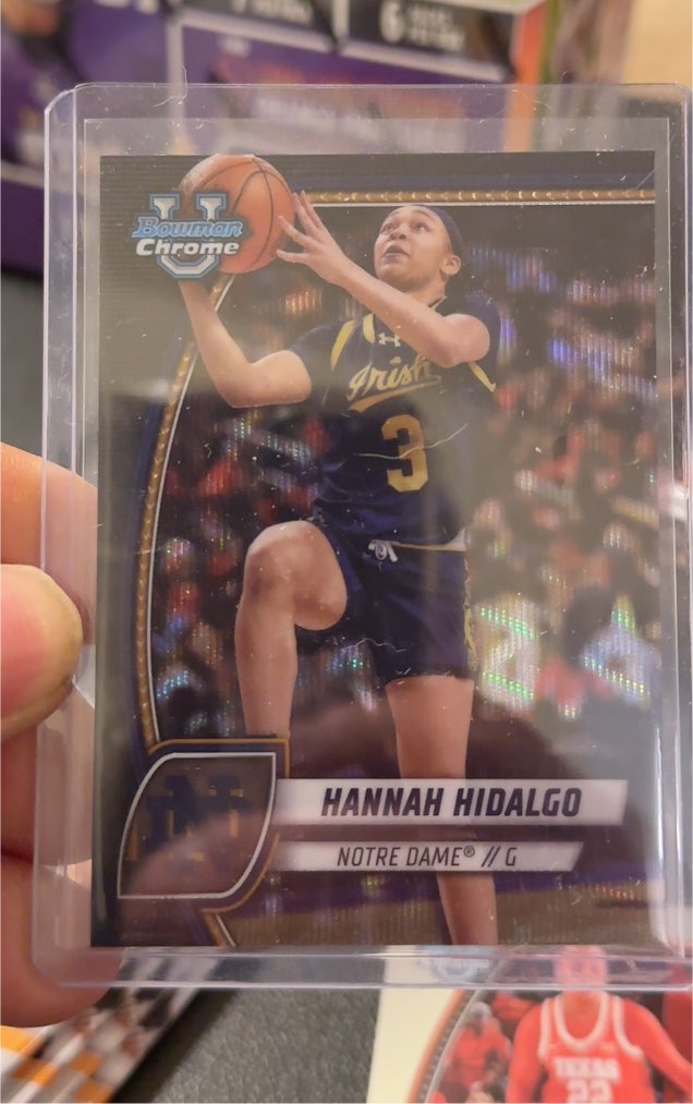 2024-25 Bowman University Chrome #26 Hannah Hidalgo — front