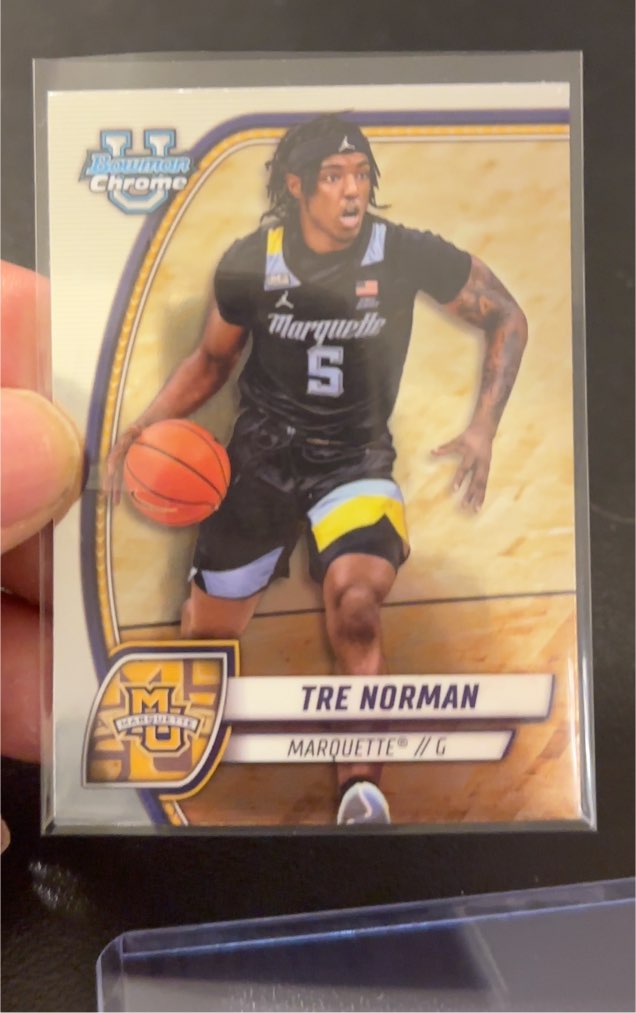 2024-25 Bowman University Chrome #88 Tre Norman — front