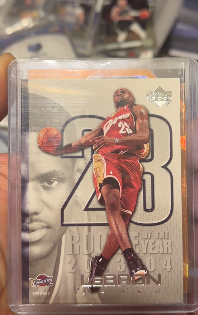 2003-04 Upper Deck #LJ27 LeBron James Rookie of the Year — front