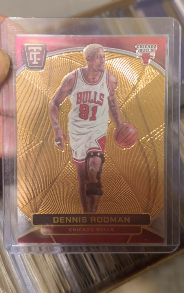 2024-25 Panini Totally Certified #191 Dennis Rodman Mirror Gold — front