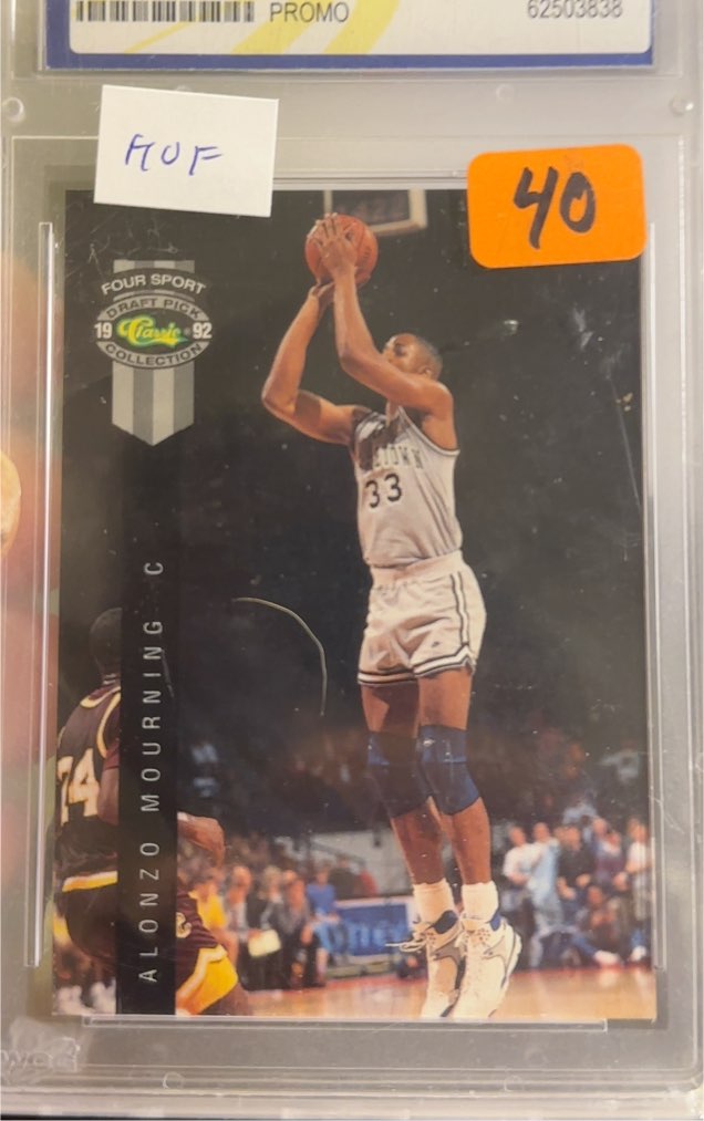 1992 Classic Four Sport #PR5 Alonzo Mourning — front