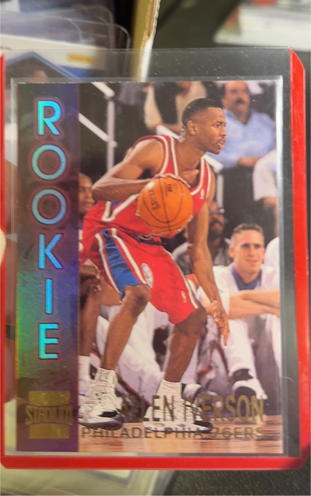 1996 Topps Stadium Club #R16 Allen Iverson Rookie — front